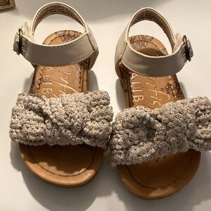 Blowfish Kids Tan Crochet Sandals